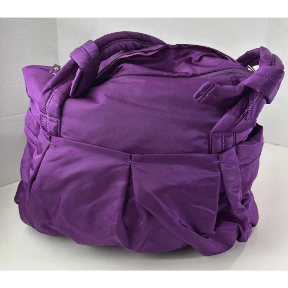 Lululemon Triumph Raspberry Gym School Diaper Duffle Bag *NO Crossbody Strap - Picture 11 of 16